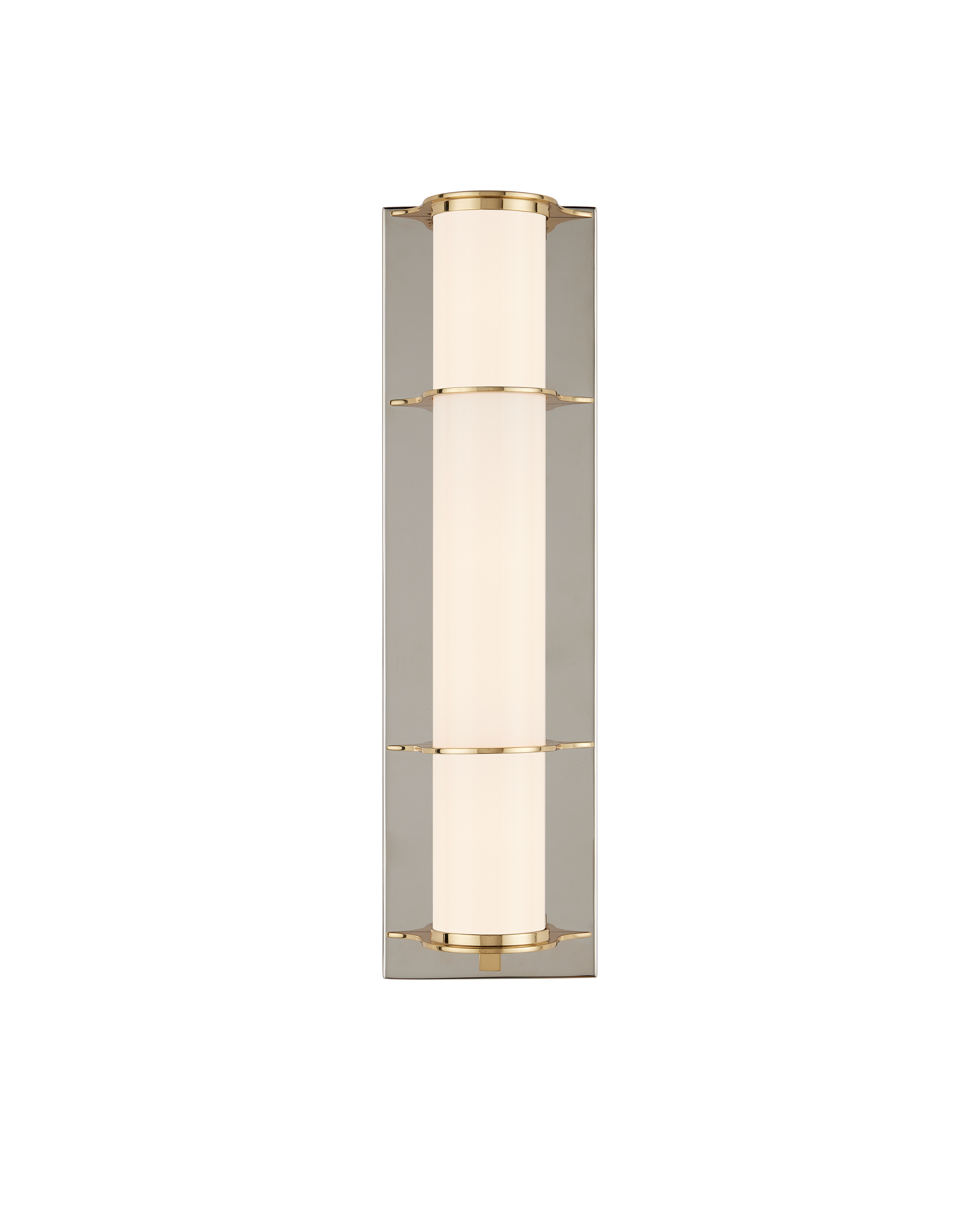 Blaine Nickel Bath Wall Sconce - Silver | Currey & Co - 5800-0062