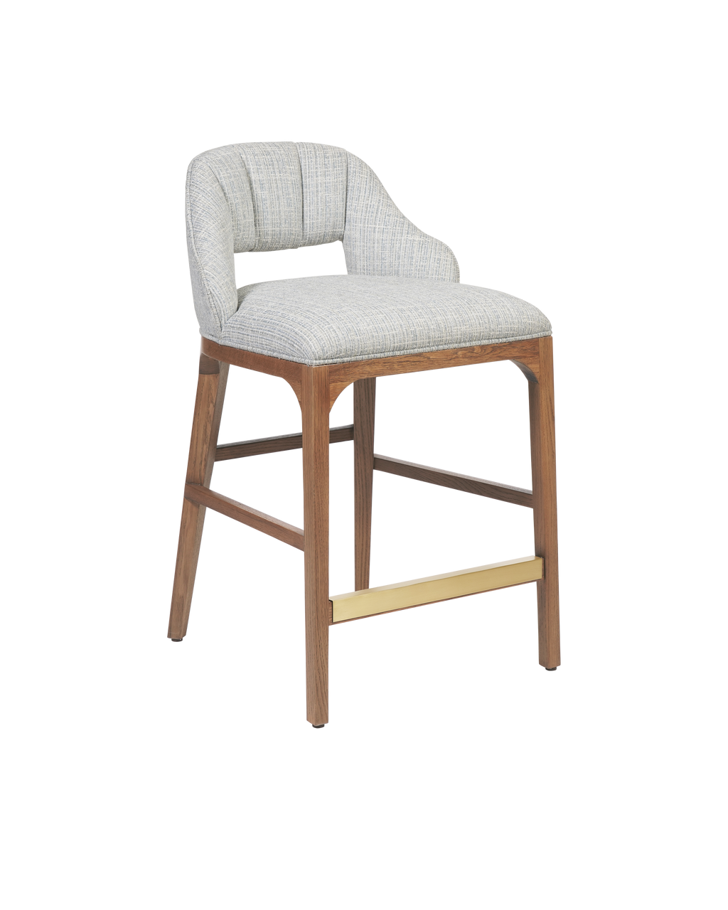 Inga Counter Stool, Greenlight Powder - Brown | Currey & Co - 7000-0822
