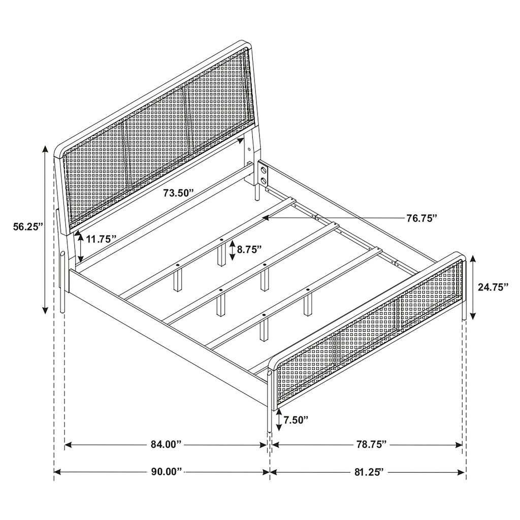 Arini Upholstered Panel Bed