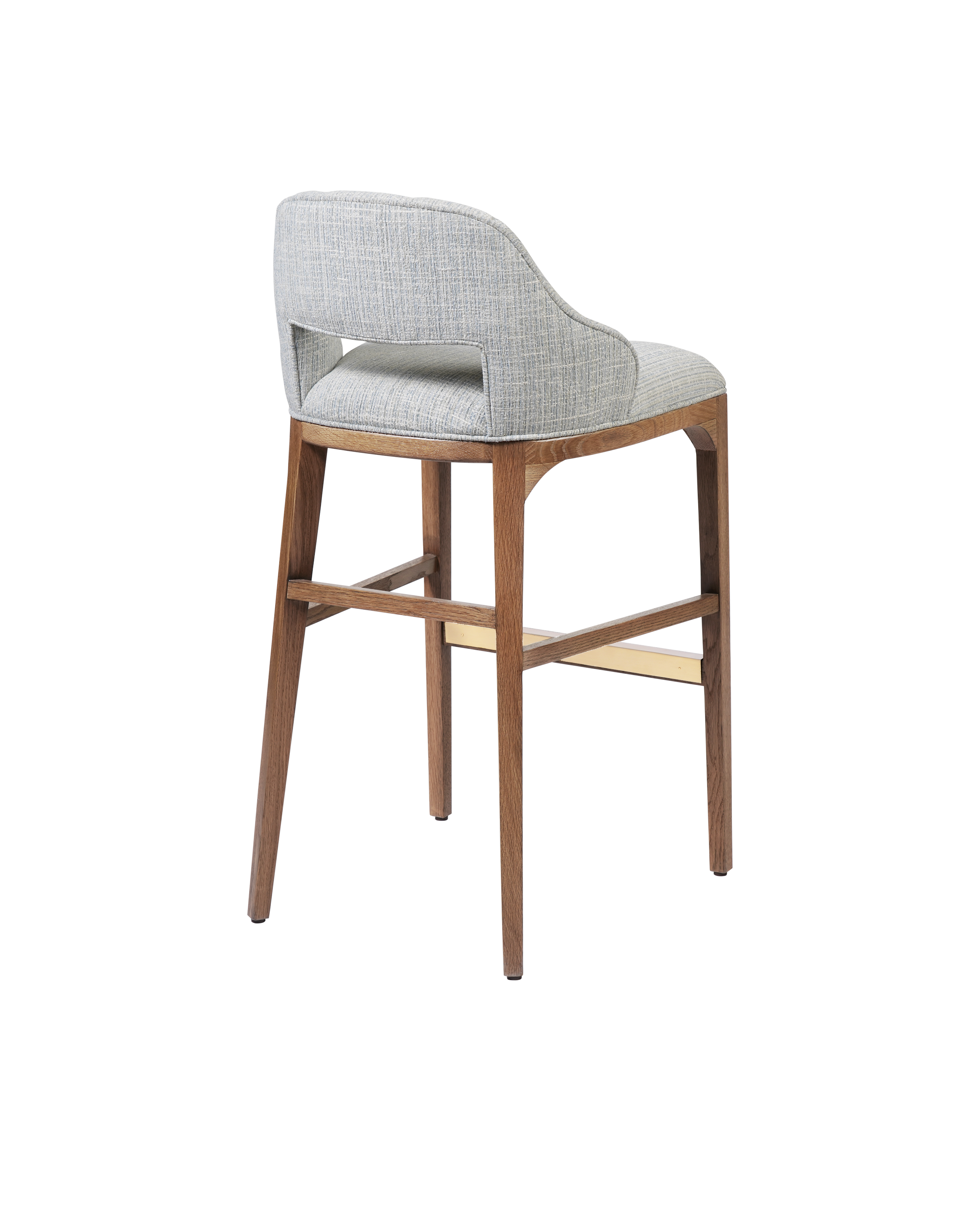 Inga Bar Stool, Greenlight Powder - Brown | Currey & Co - 7000-0832