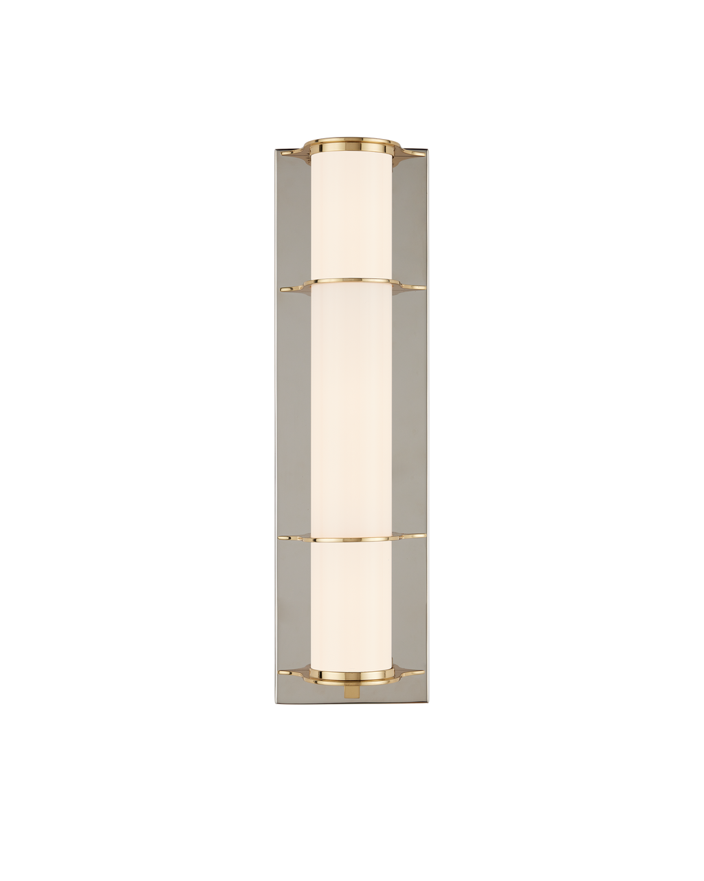 Blaine Nickel Bath Wall Sconce - Silver | Currey & Co - 5800-0062