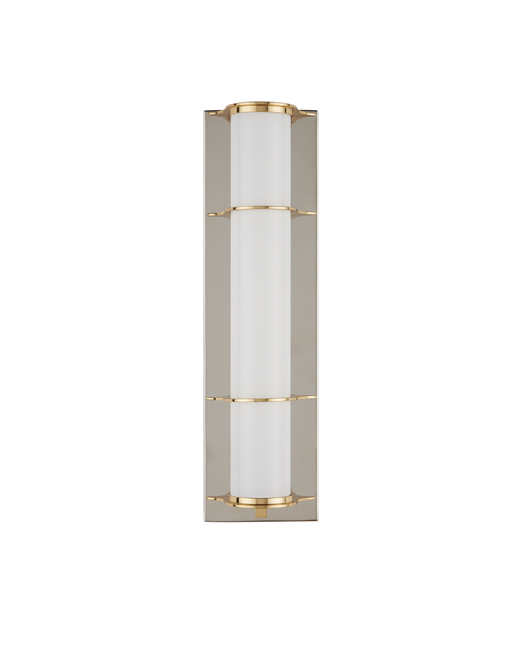 Blaine Nickel Bath Wall Sconce - Silver | Currey & Co - 5800-0062