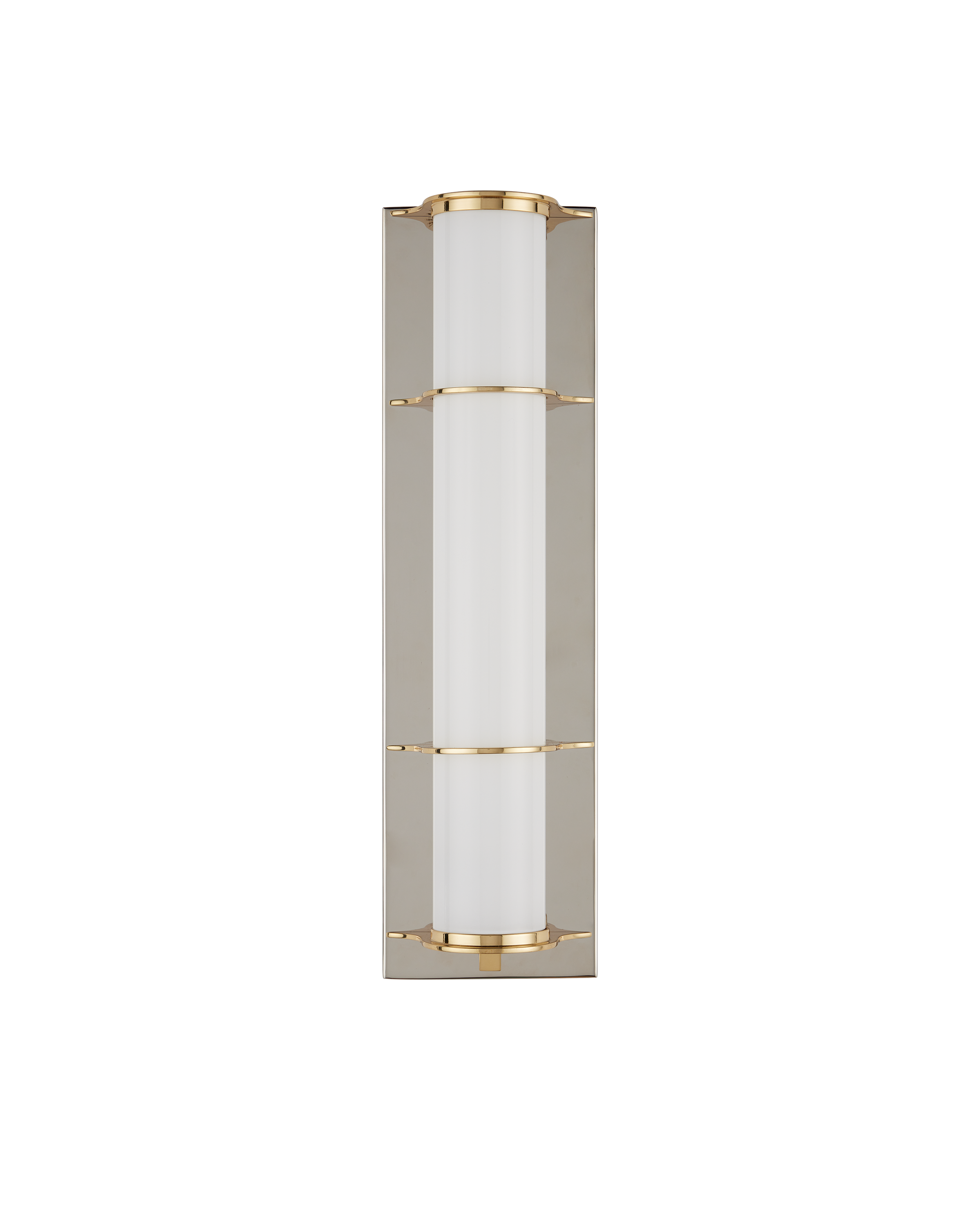 Blaine Nickel Bath Wall Sconce - Silver | Currey & Co - 5800-0062
