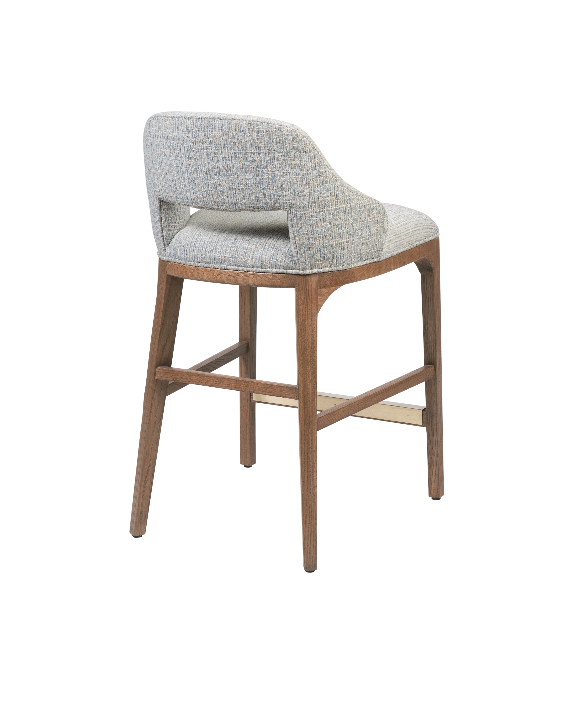 Inga Counter Stool, Greenlight Powder - Brown | Currey & Co - 7000-0822