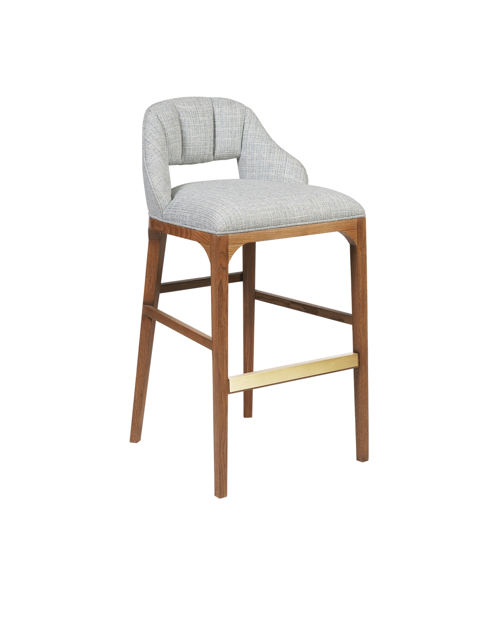 Inga Bar Stool, Greenlight Powder - Brown | Currey & Co - 7000-0832